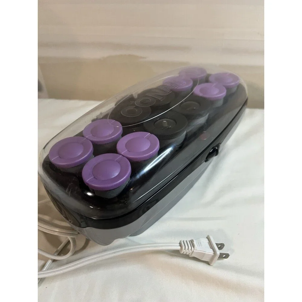Conair Heat Waves Hot Rollers Curlers 12 Large Jumbo Rollers No Clips CHV14X